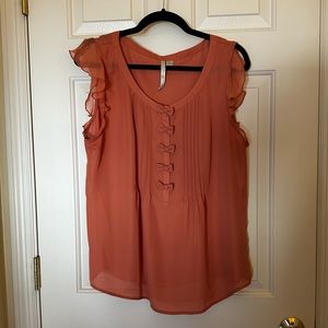XL LC Lauren Conrad Blouse with Bow Detail